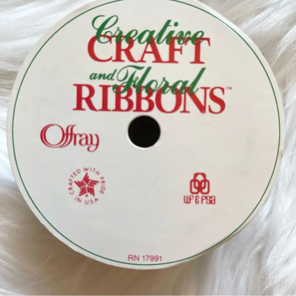 Vintage Lot Of 6 Rolls Of Christmas Ribbon